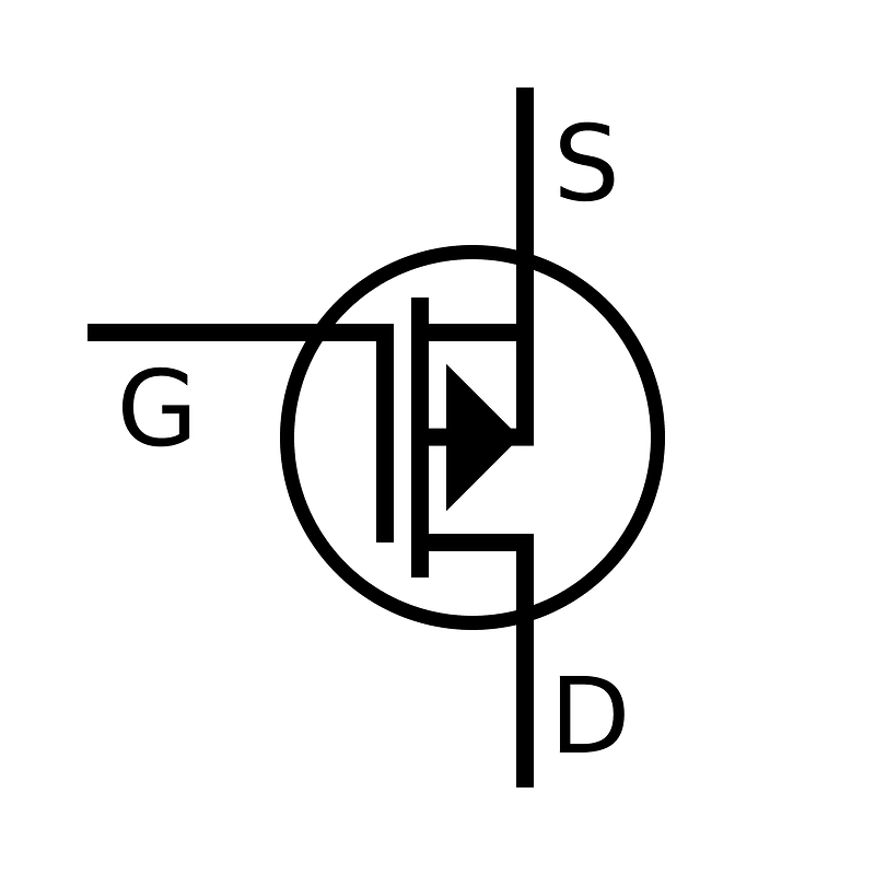 IGFET P-Ch Dep Labelled