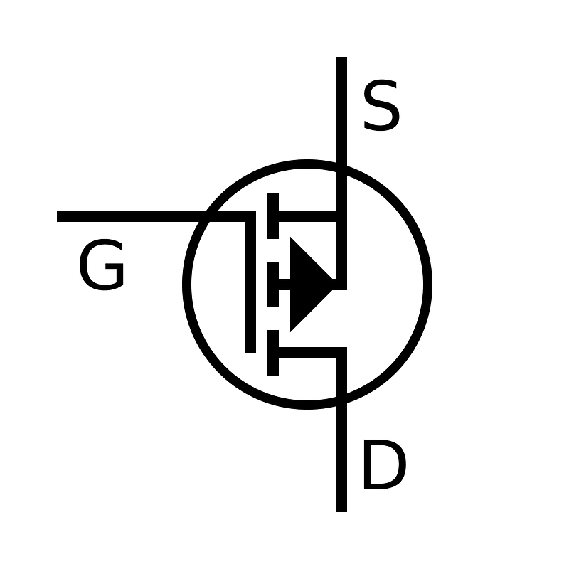 IGFET P-Ch Enh Labelled