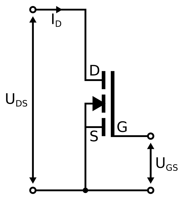 MOSFET N Channel symbol