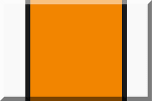 Tangerine con lati Bianchi rifiniti di Nero