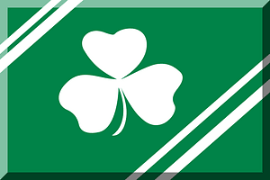 600px Verde con bande Bianche e trifoglio