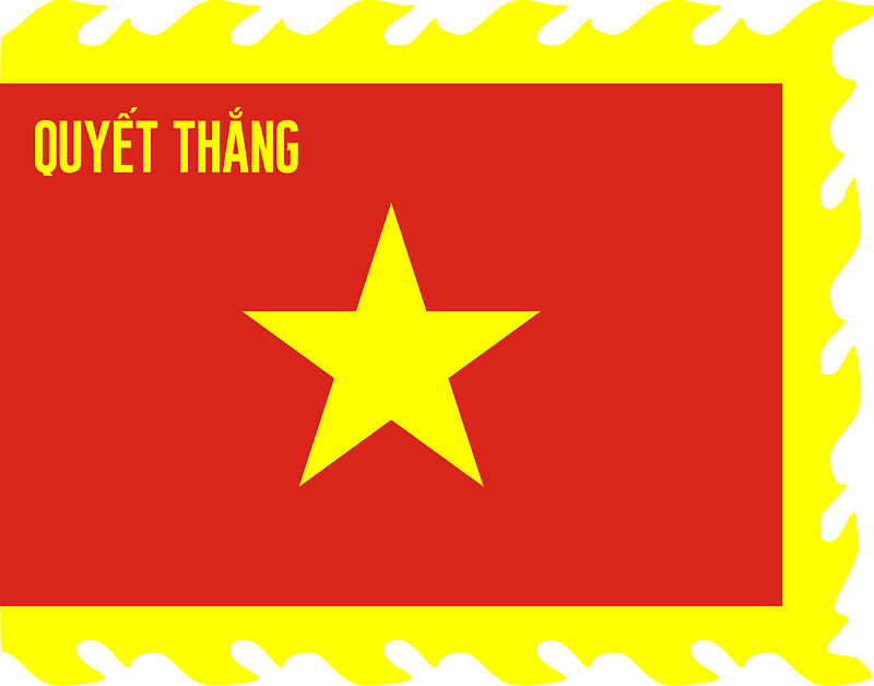 Flag of the People's Army of Vietnam (Dragon Tail Variant)