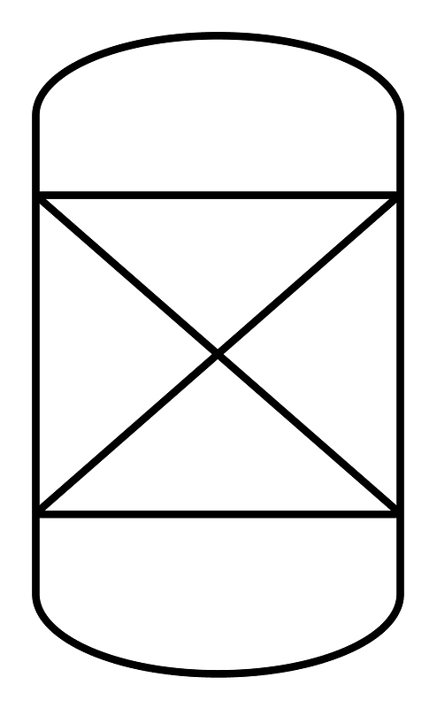 Symbol of general fixed bed reactor