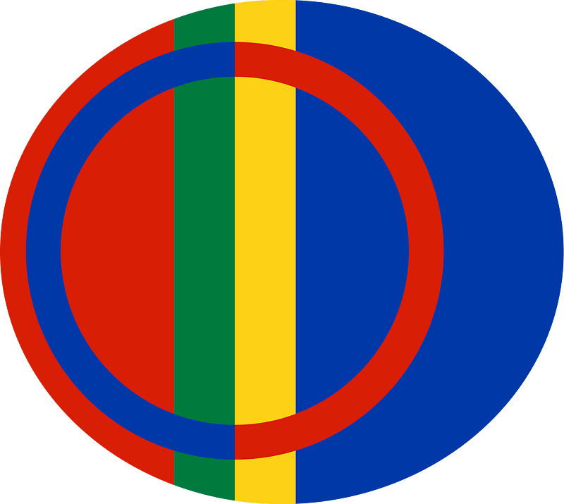 Sami flag circle