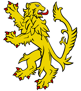 Lion rampant regardant