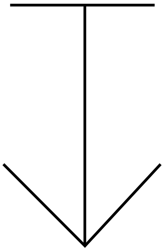 Down engineering symbol