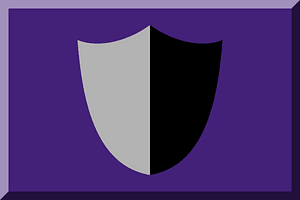 600px HEX-442178 with Bicolor Shield HEX-B3B3B3 Black