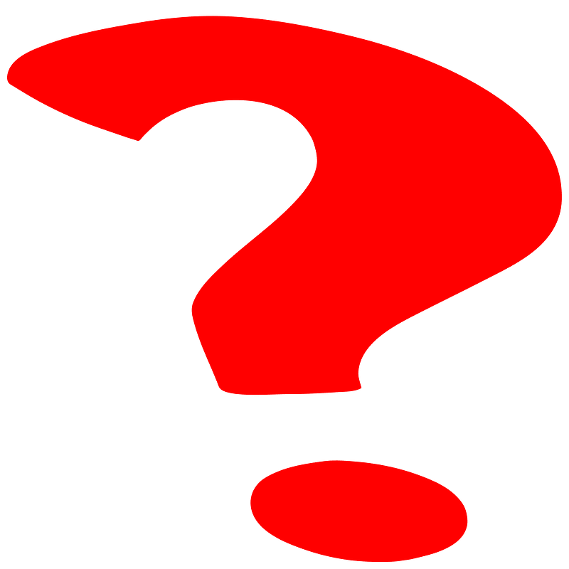 Red question mark