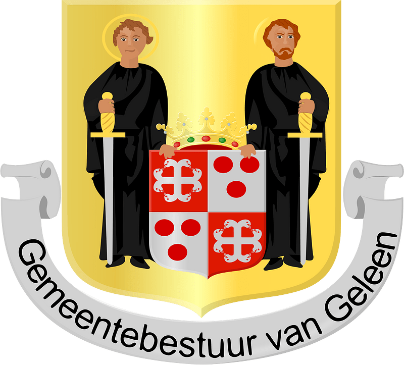 Geleen wapen 1889 randschrift