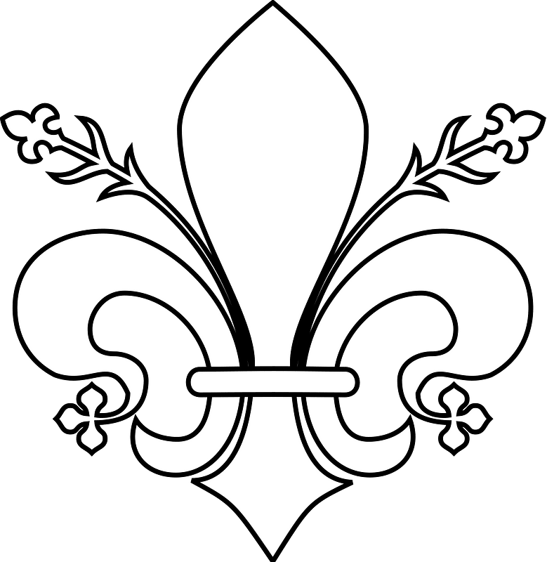 Meuble héraldique Fleur de lis florencée