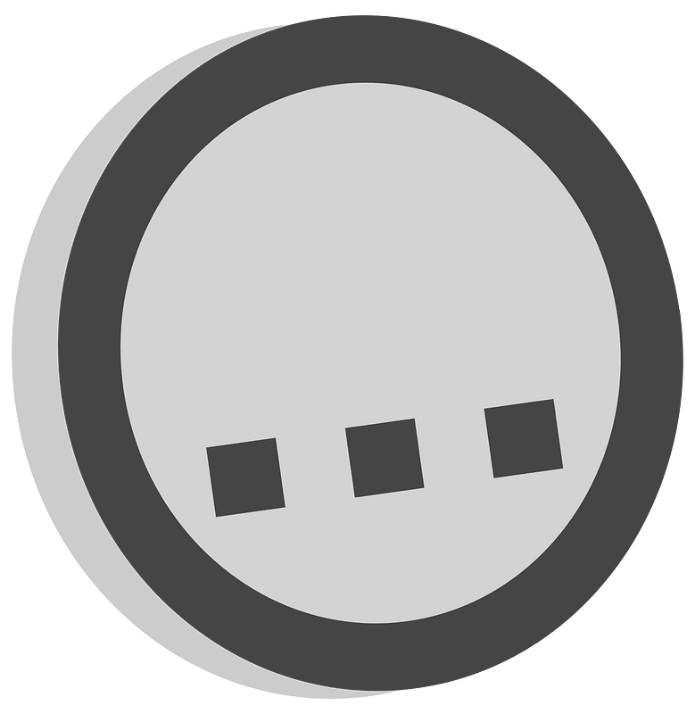 Symbol dot dot dot gray