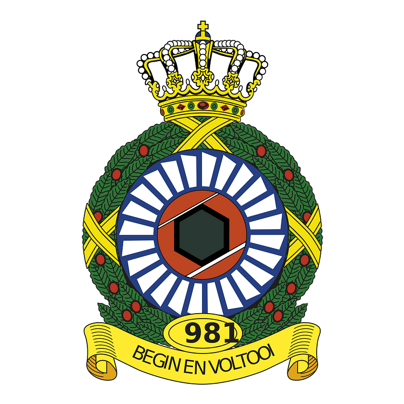 Coat of Arms Royal Netherlands Air Force 981 Squadron - Free vector ...