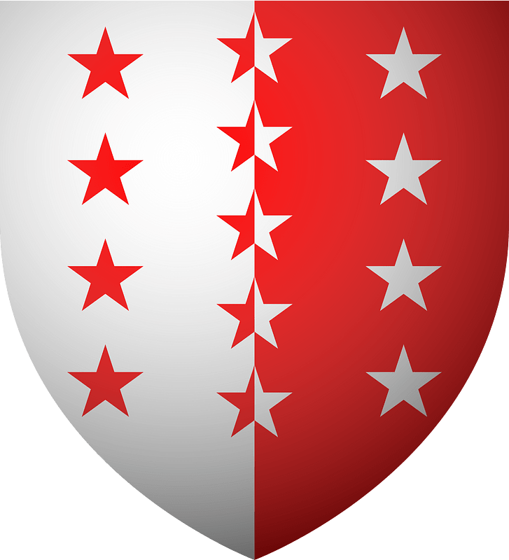 Blason Canton Valais 3D