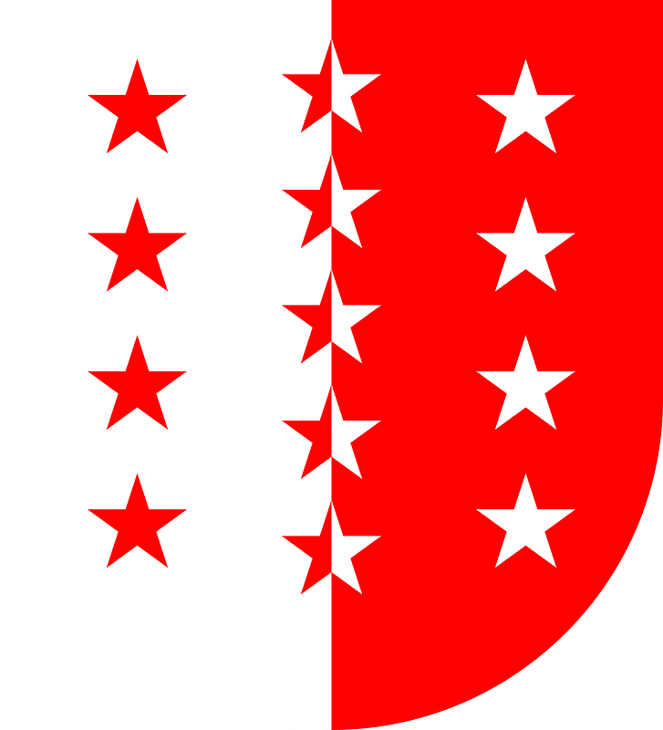 Blason CH Canton Valais 2D