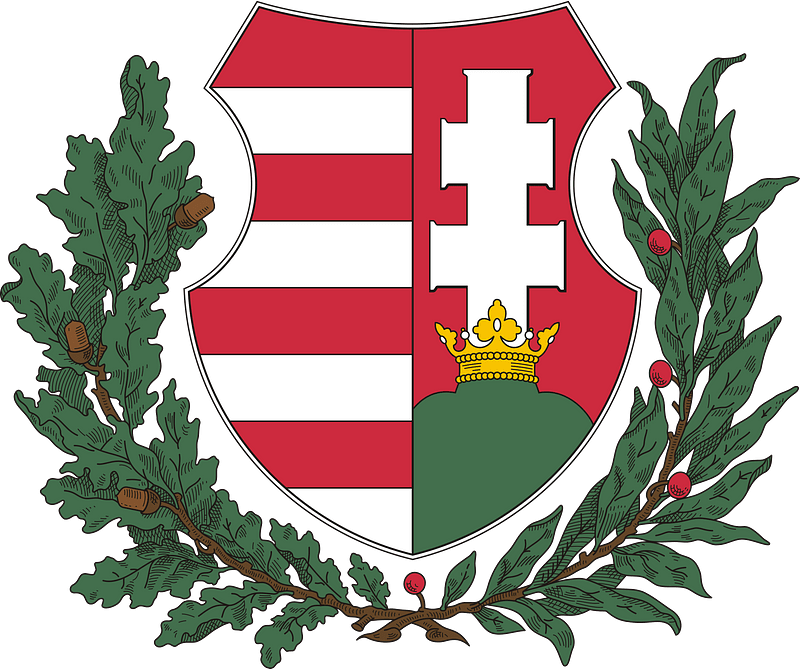 Coat of arms of Hungary (1946-1949; oak and olive branches)