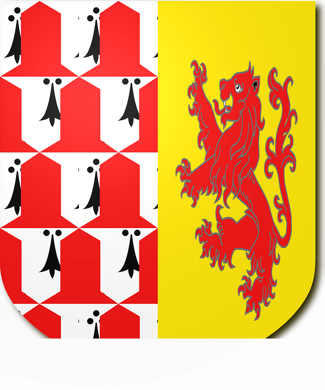 Blazon of Charles Gresley (died 1843)