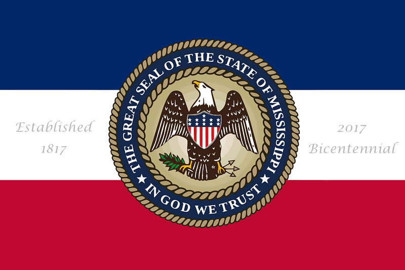 Bicentennial Banner of Mississippi (original)