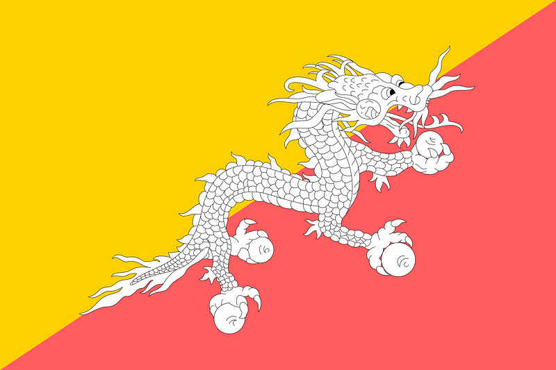 Flag of Bhutan (2008 Summer Olympics)