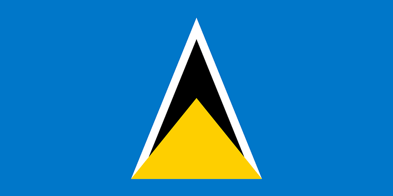 Flag of Saint Lucia (2008 Summer Olympics)