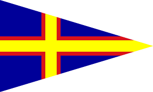 Burgee of club nautico di roma