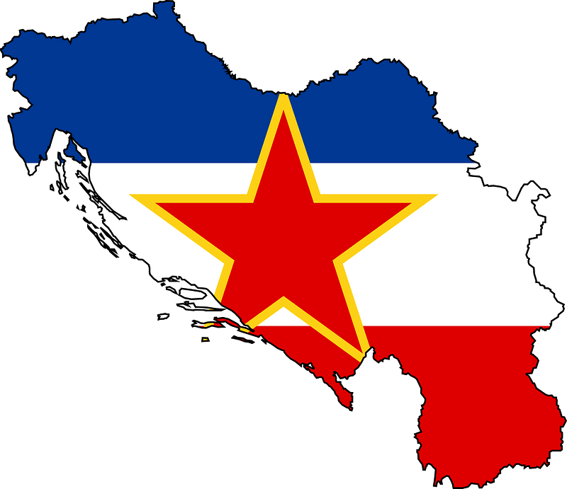 Silhouette of Yugoslavia