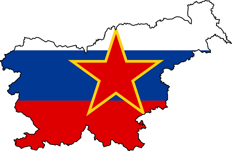 Silhouette of the Socialist Republic of Slovenia