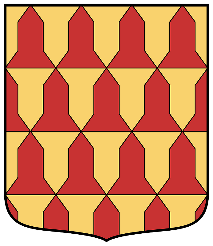 Coa Illustration Tincture Vairy gules and or