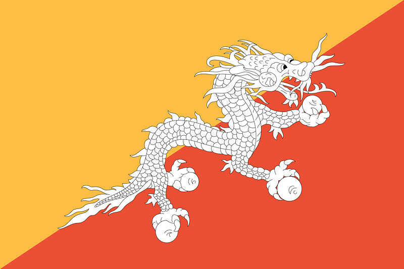Flag of Bhutan (1996 Summer Olympics)