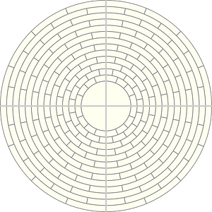 Rosace carrelage ligne 14