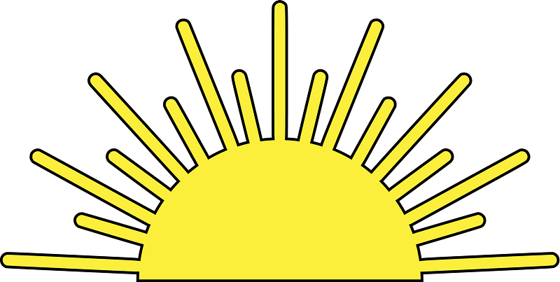 Sun 17 rays Heraldic External ornament
