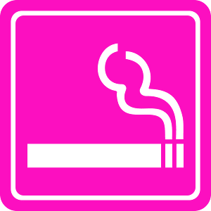 Ladies smoking area square