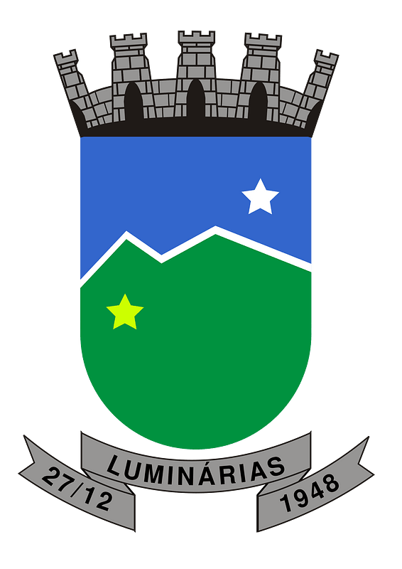 Brasao municipio luminarias minas gerais brasil