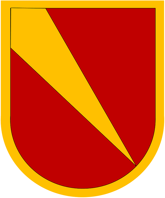 Former US Army 1st Battalion-3rd Air Defense Artillery Beret Flash