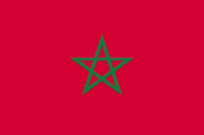Flag of Morocco-2005 (color shades variant)