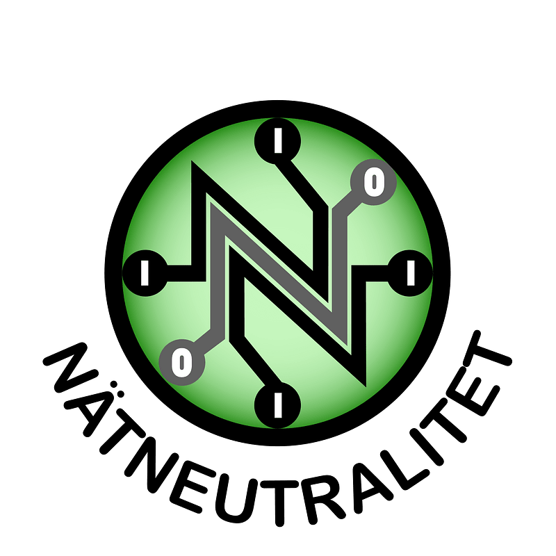 Symbol för nätverk neutralitet i svenska