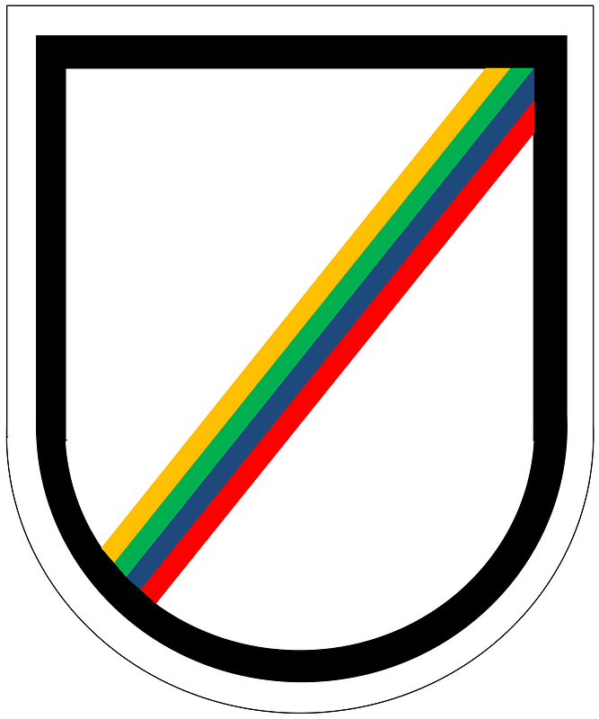 Former US Army 124th Military Intelligence Battalion-LRSD Beret Flash