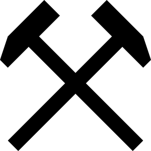 Sign of mine to use in map's legend
