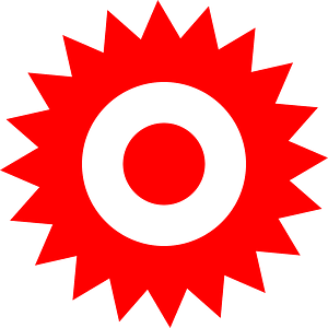 Sign of technical monument to use in map's legend