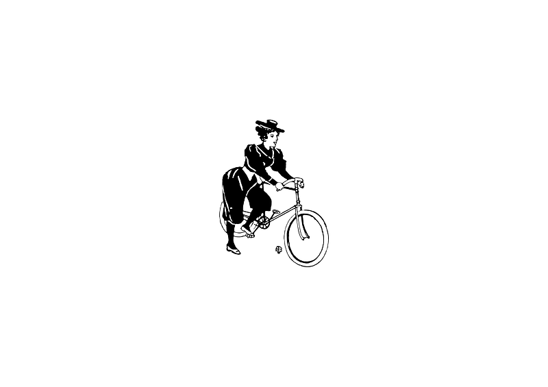 Dame in Schwarz