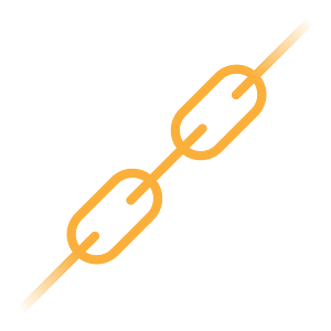 Simple silhouette chains (yellow)