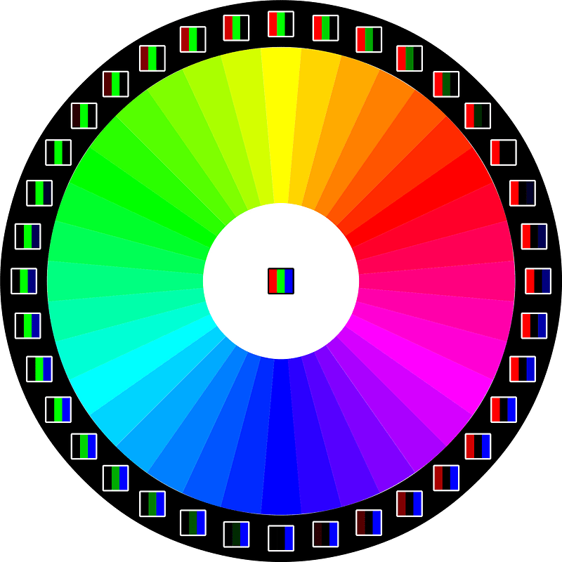 RGB color wheel 10