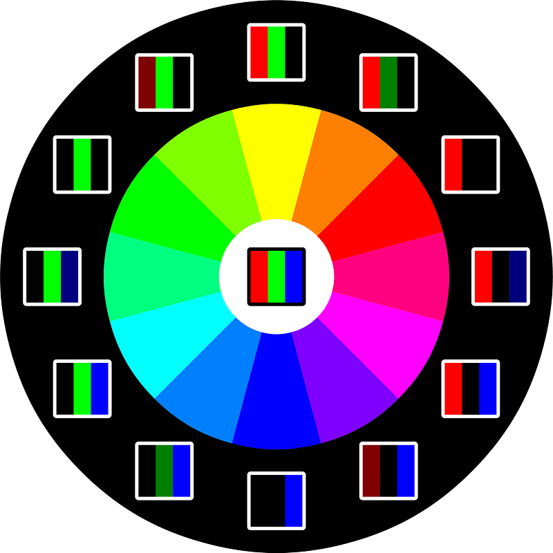 RGB color wheel pixel 30