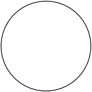 Regular polygon 45 vertex animation