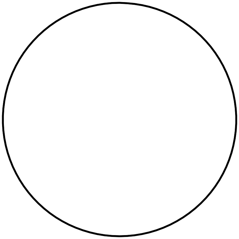 Regular polygon 98 vertex animation