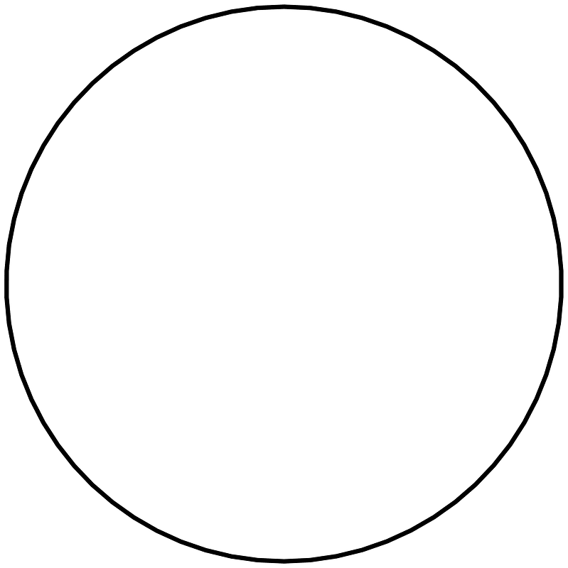 Regular polygon 66 vertex animation