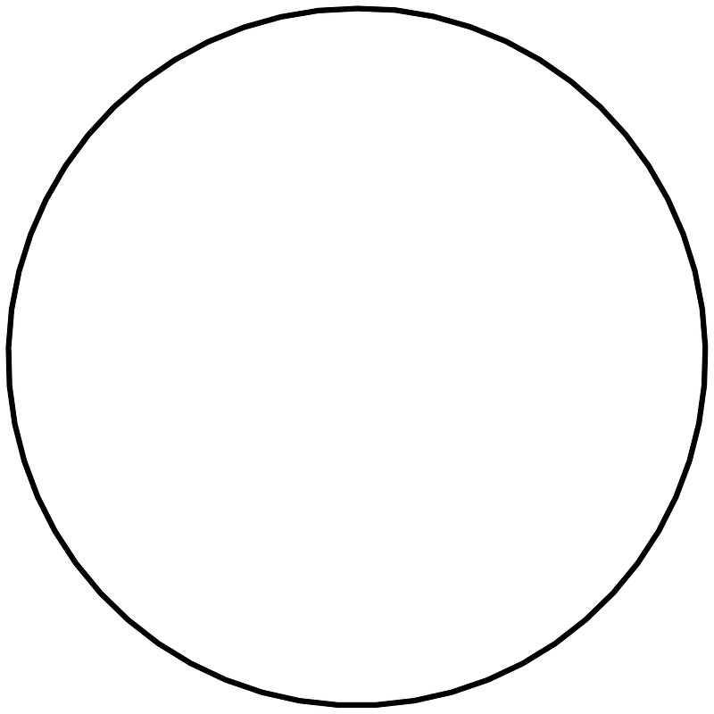Regular polygon 57 vertex animation