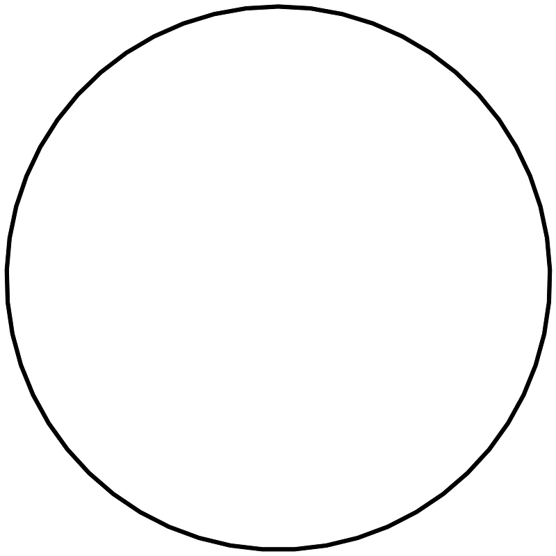 Regular polygon 53 vertex animation