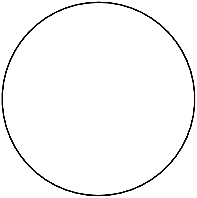 Regular polygon 54 vertex animation