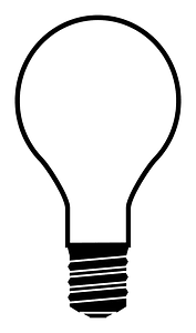 Light Bulb-Silhouette