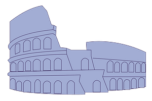 World landmarks icons - Colosseum